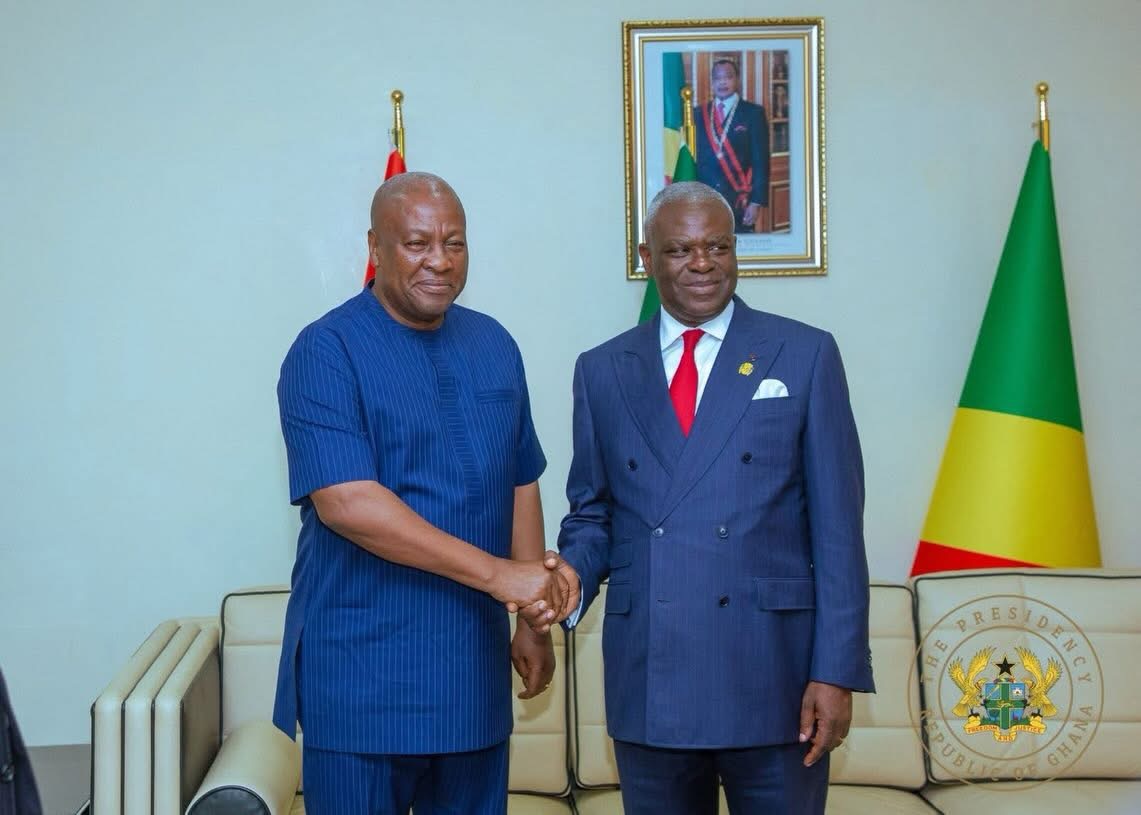 Mahama arrives in Brazzaville for Sassou N’Guesso inauguration