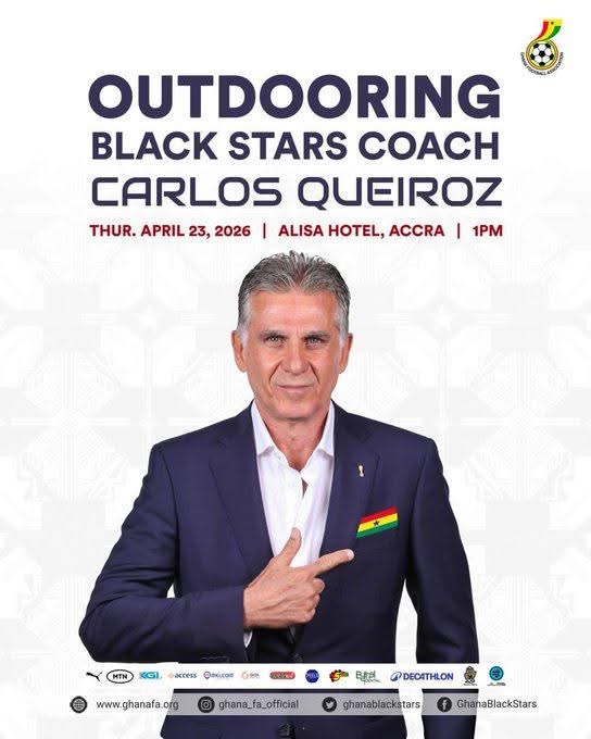 2026 FIFA WC: Carlos Queiroz addresses media at Accra press conference on Thursday