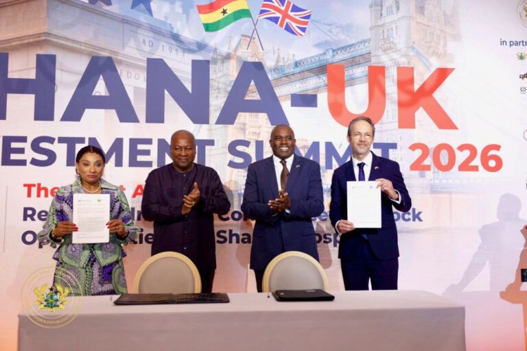 Ghana’s High Commissioner signs UK-Ghana growth partnership roadmap for 2026-2028 in London